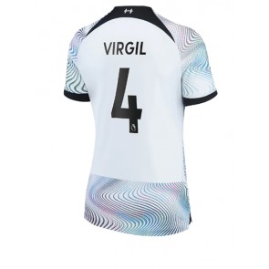 Liverpool Virgil van Dijk #4 kläder Kvinnor 2022-23 Bortatröja Kortärmad